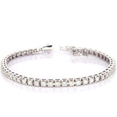 Gioielli a Palermo e Gioielleria di lusso a Palermo - Bracciale diamanti e oro bianco