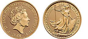 Acquisto e vendita monete d'oro 100 £ Britannia compro oro palermo