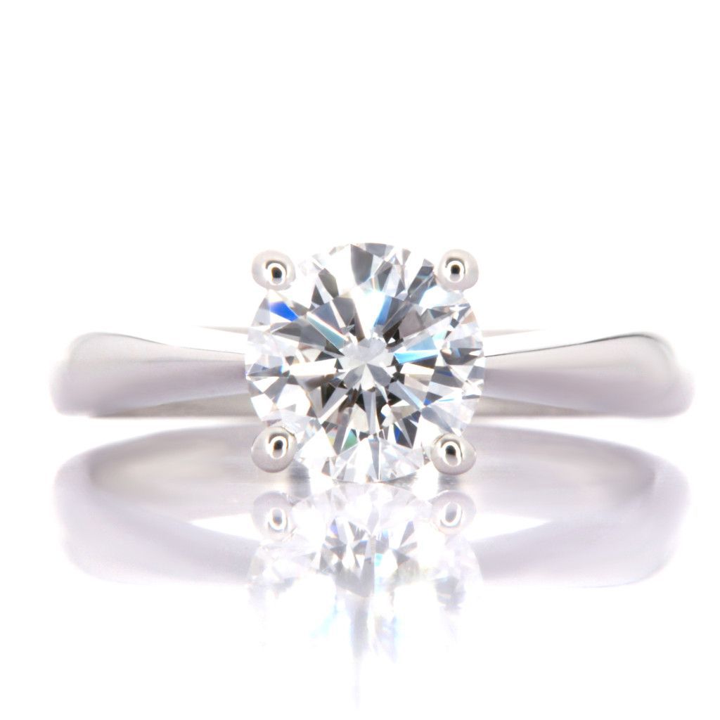 Collezione Segesta Solitario in oro bianco 18Kt gr ≃2,80