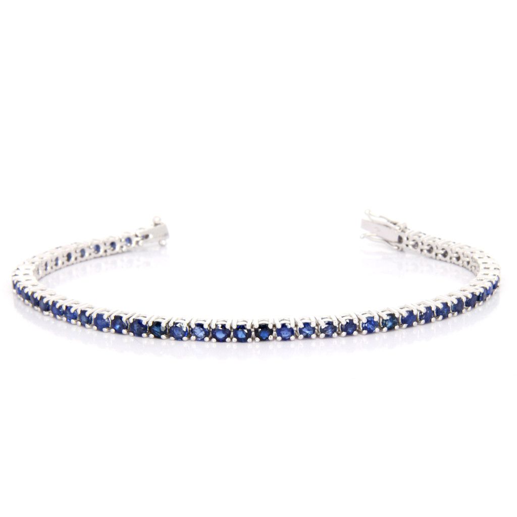 Collezione Tindari Bracciale in oro bianco 18Kt e zaffiri