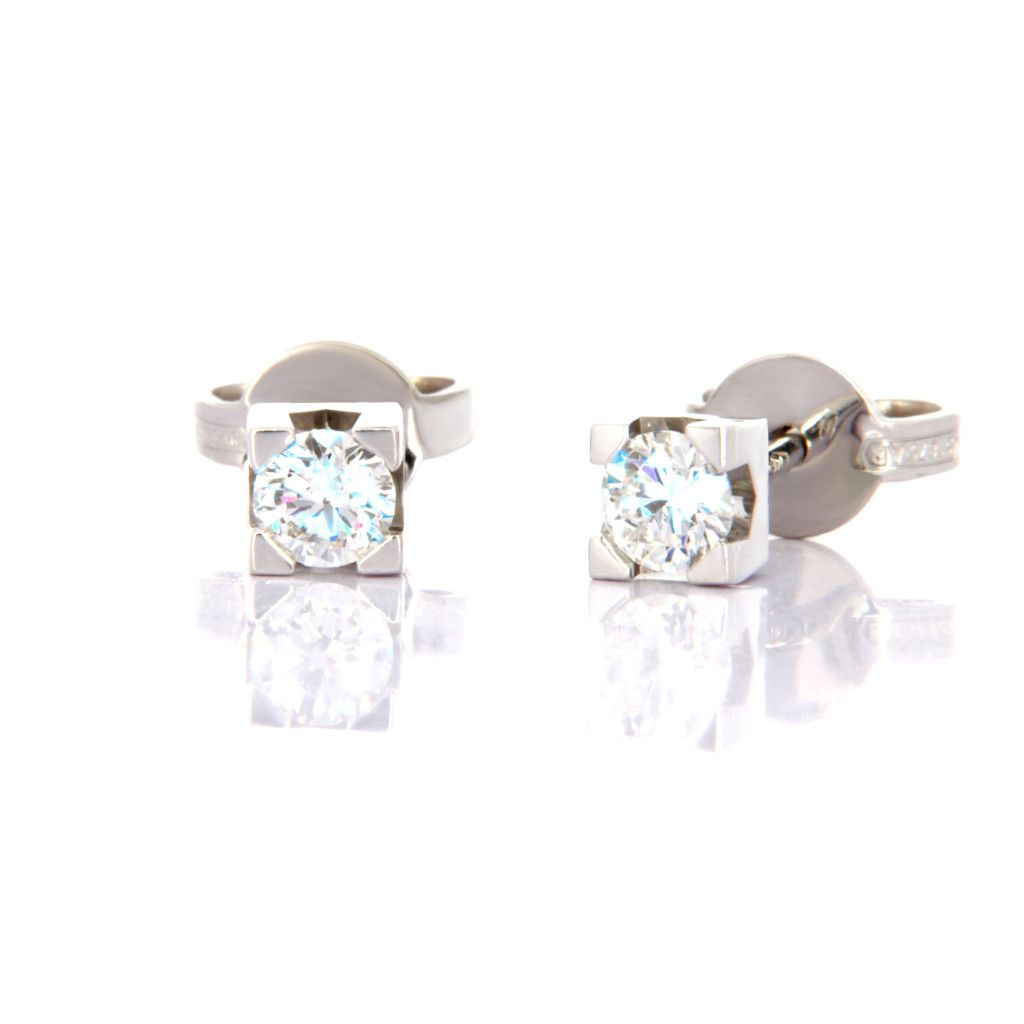 Collezione Ortigia Orecchini in oro bianco 18Kt e brillanti