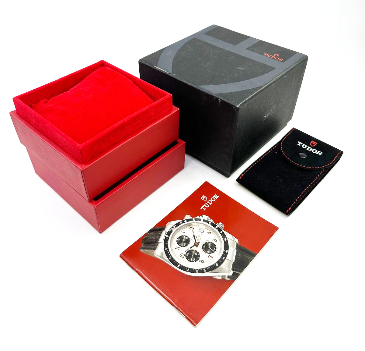 Tudor Oysterdate Chrono ref:79160, Steel, Tudor Box, Tudor Service Warranty, Original Tritium dial
