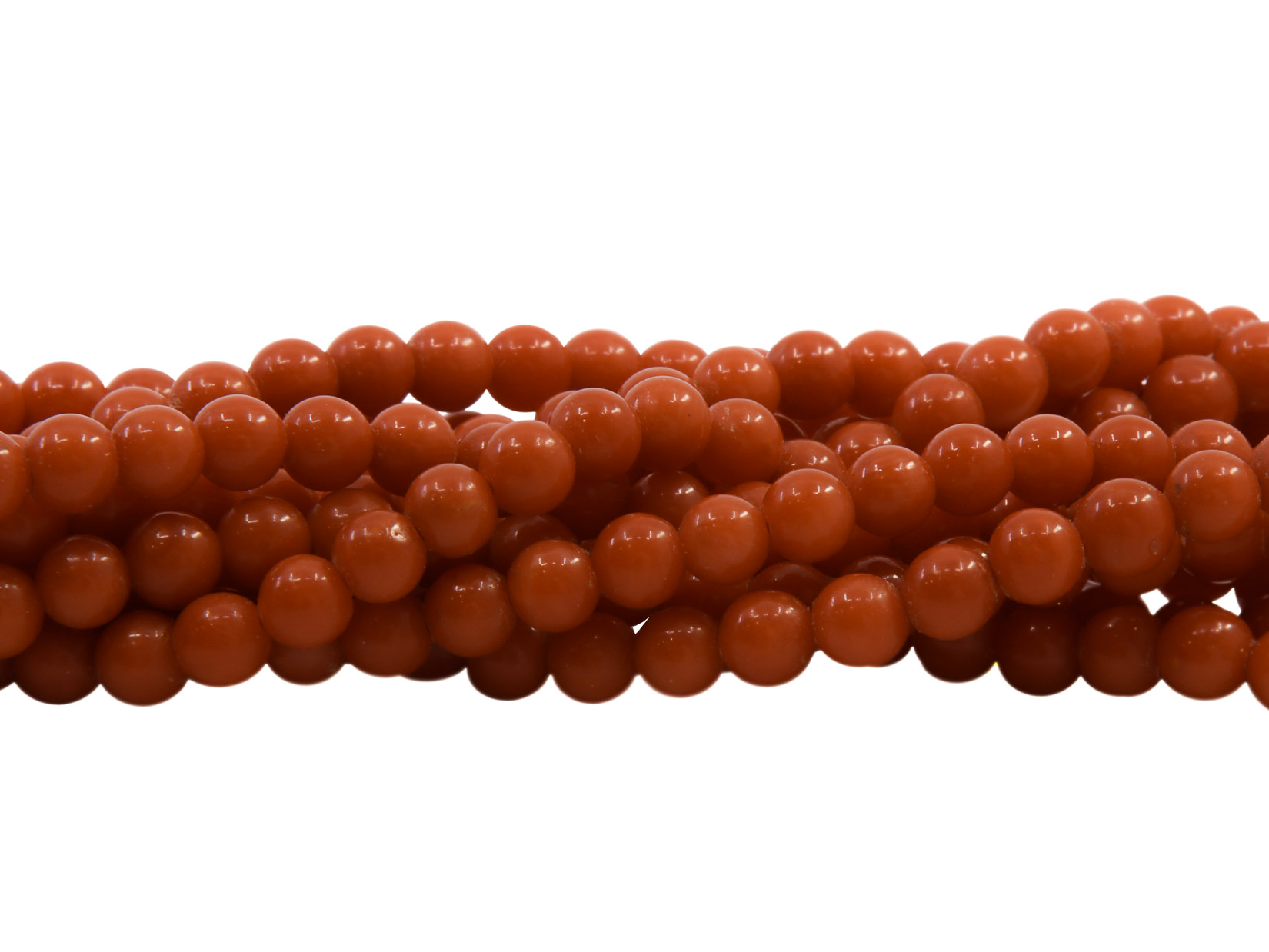 Girocollo Torchon in corallo rosso e chiusura in oro 18kt per gr. 6 (circa)