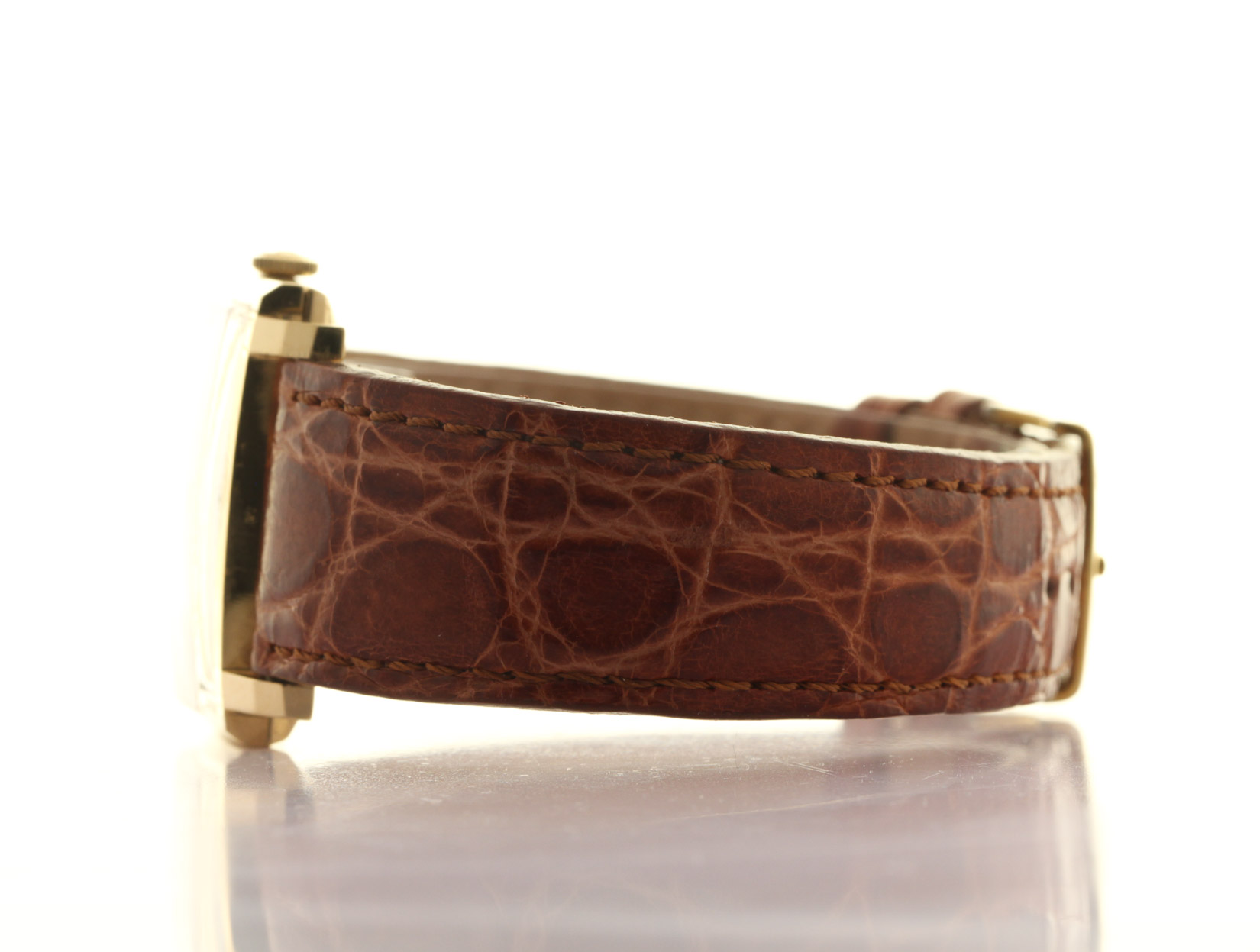 Zenith Gold 18kt (net 15,9 gr) Carrè 30 x 30mm, automatic cal. 408, 30 x 30 mm,  approx 1970