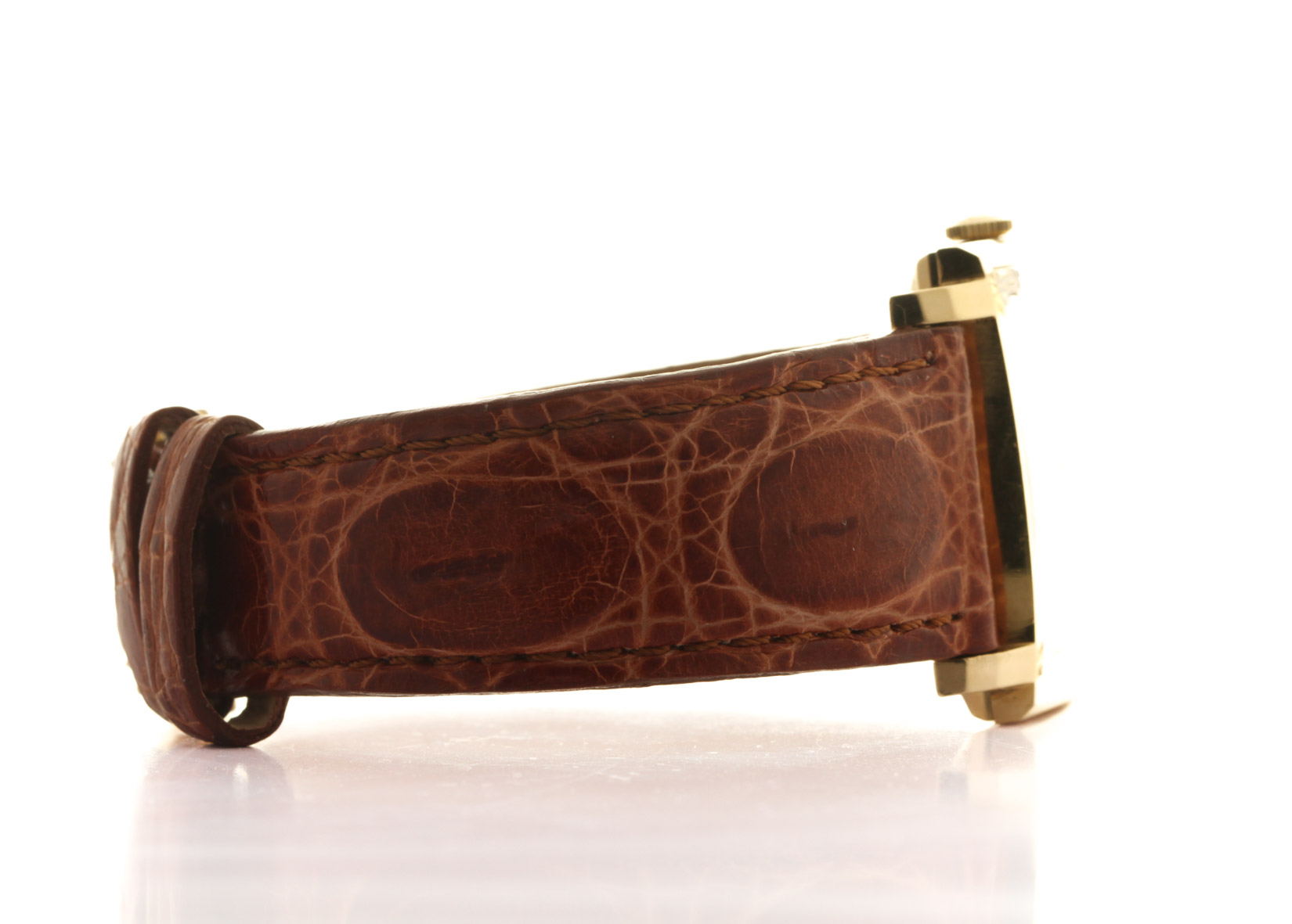 Zenith Gold 18kt (net 15,9 gr) Carrè 30 x 30mm, automatic cal. 408, 30 x 30 mm,  approx 1970