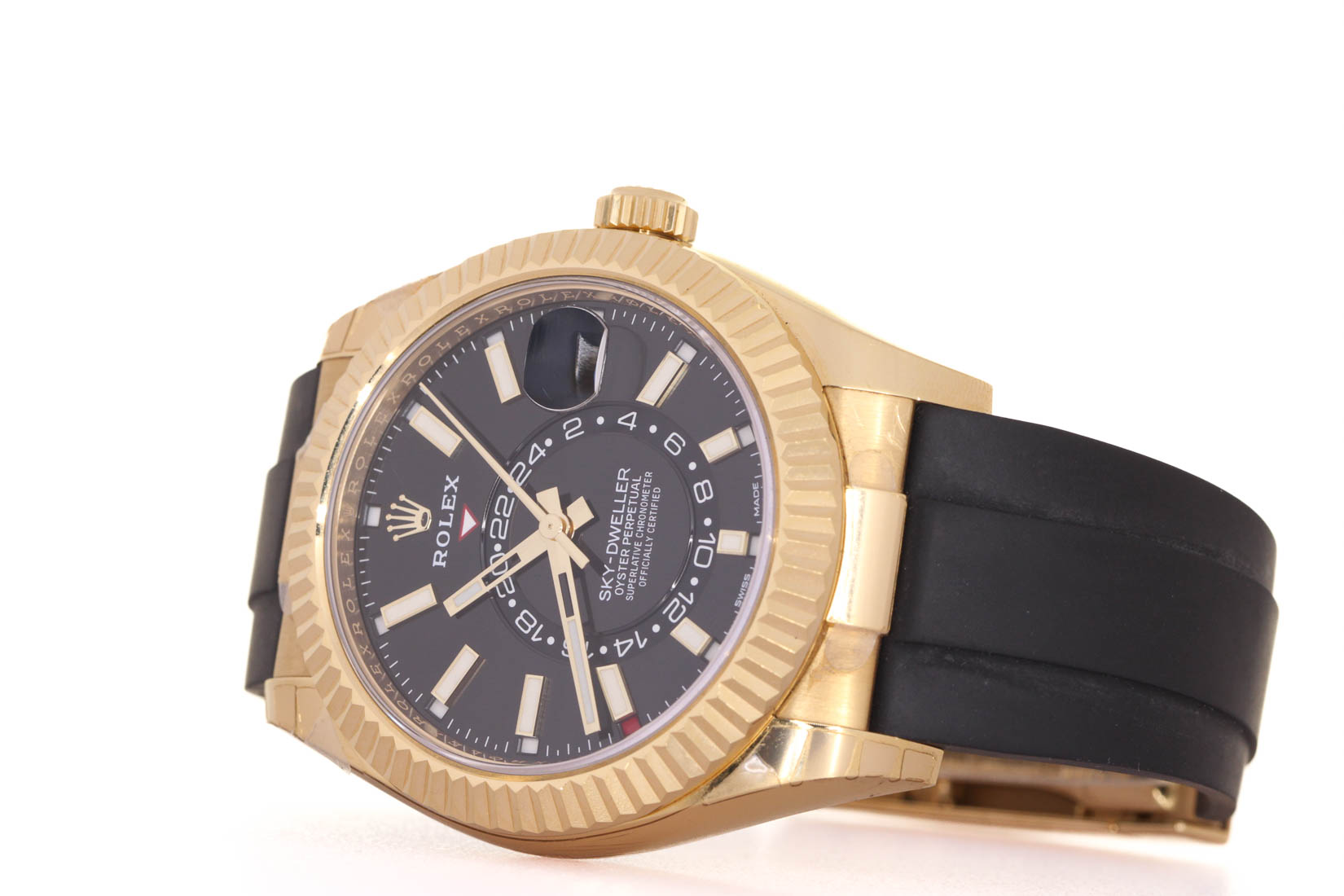 Rolex Sky-Dweller ref:326238 OysterFlex  Black Dial 42MM, 7/2022, Rolex Box & Warranty Card