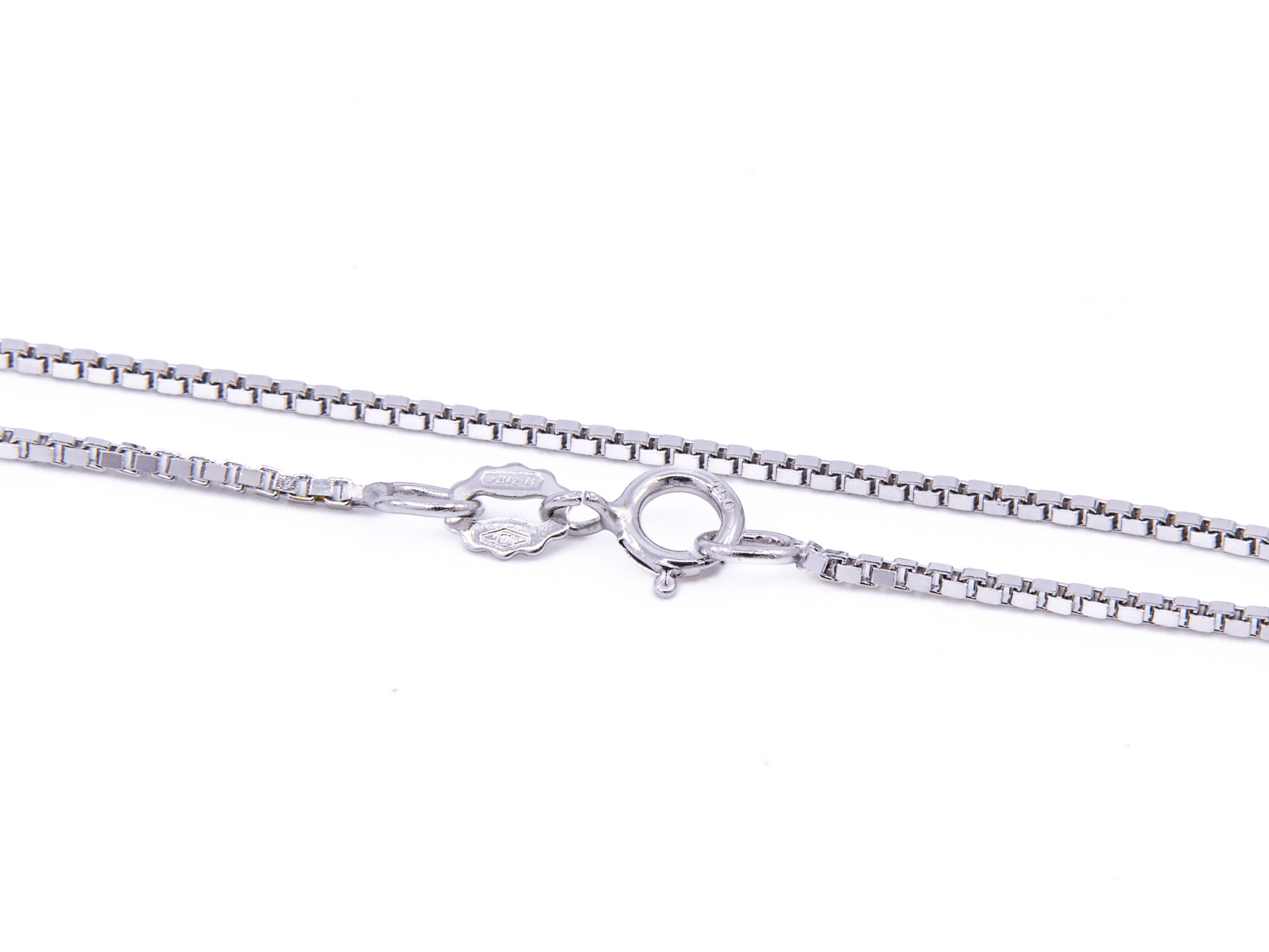 Ciondolo cuore in oro bianco 18 kt. con brillanti