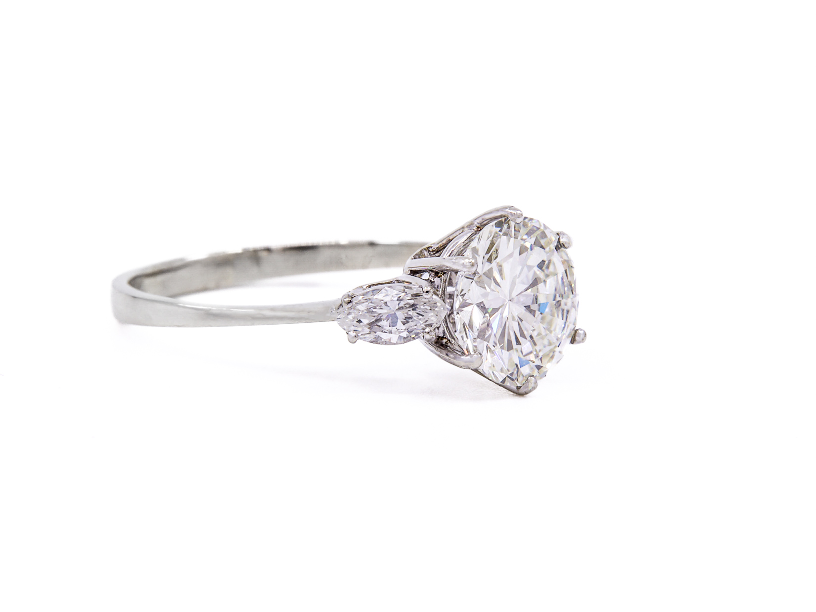 Diamante naturale taglio rotondo  di carati 2.11