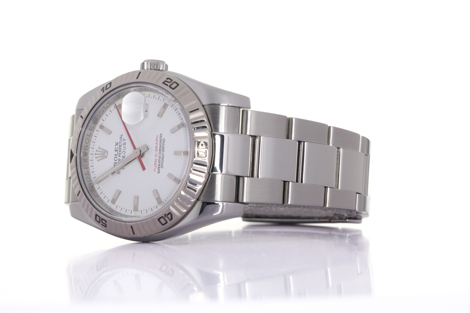 Rolex 116264, Turn'O'Graph, 18kt White gold,  Rolex Service Box & Papers 11/2024, Prod. 2007