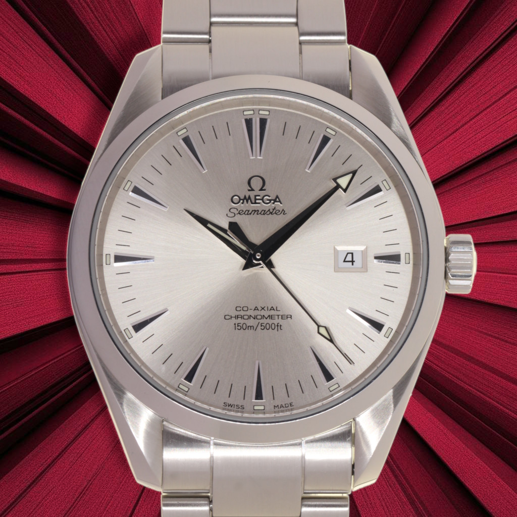 OMEGA SEA MASTER AQUA TERRA BIG SIZE, OMEGA BOX OUR WARRANTY, Approx 2005