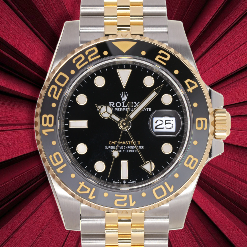 Rolex GMT Master II ref:126713 GRNR 18kt Rolesor Yellow Gold and Steel, Rolex Box & Papers 03/2024