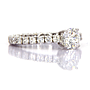 ANELLO SOLITARIO Ct1,26 G VVS2 IGI 134469757 Con contorno diamanti 1,30CT F/G VVS GR.3.72