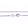 Collana in oro bianco 18Kt con ciondolo in oro bianco 18kt gr3,00, brillanti 0,60ct F-VVS e rubini 0,85ct