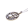 Collana in oro bianco 18Kt gr6.50 e brillanti taglio antico