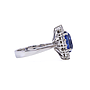 Anello con tanzanite centrale di ct. 3.82 girato di brills ct.totale 1.20 D-E VS