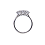 Anello Trilogy oro bianco 18Kt gr2.80 - caratura complessiva 0.91ct DSI1