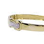 Bracciale rigido in oro giallo 18 kt. con brillantini per grammi 22,7