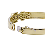 Bracciale rigido in oro giallo 18 kt. con brillantini per grammi 22,7