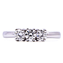 Anello Trilogy - Brillanti 0,60ct. G-VS1, oro 18kt.