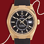 Rolex Sky-Dweller ref:326238 OysterFlex  Black Dial 42MM, 7/2022, Rolex Box & Warranty Card