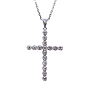 Collana croce - Brillanti 0,48ct. G-VS1, oro 18kt. peso totale 8,7gr